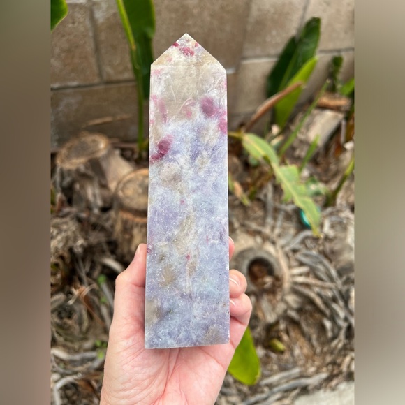 Unicorn Stone Tower with Smokey Quartz and Pink Tourmaline - Picture 8 of 11